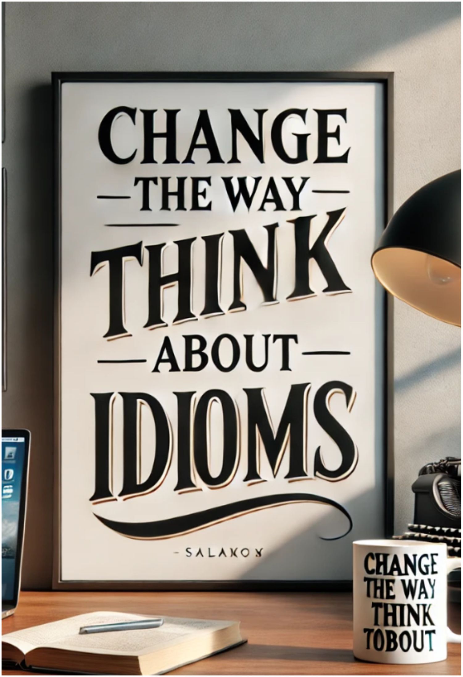 Idiom books collage